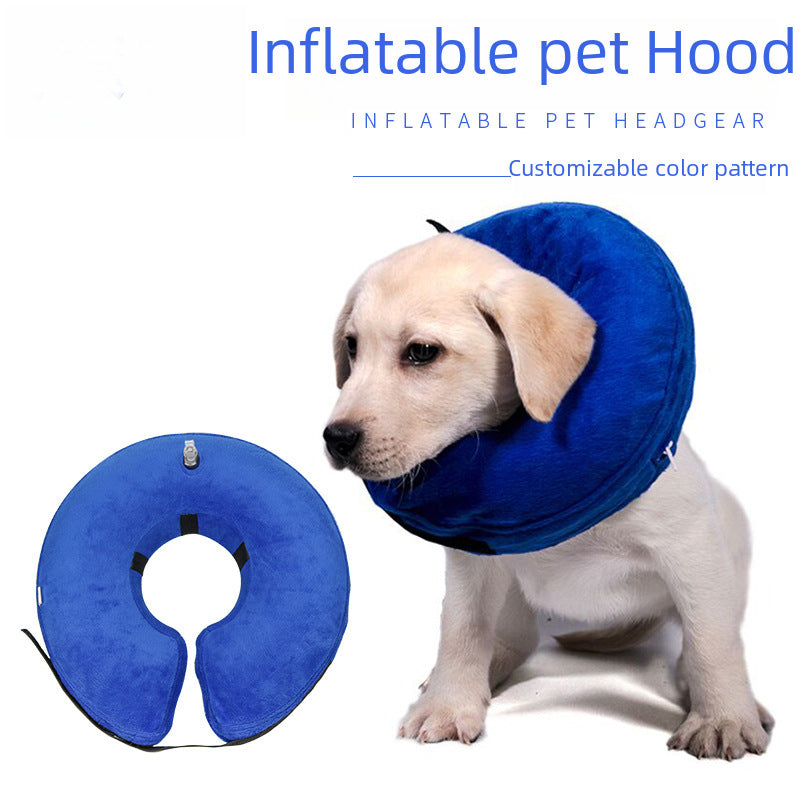 Collier Gonflable de Récupération pour Chien & Chat — Confortable & Anti-Léchage