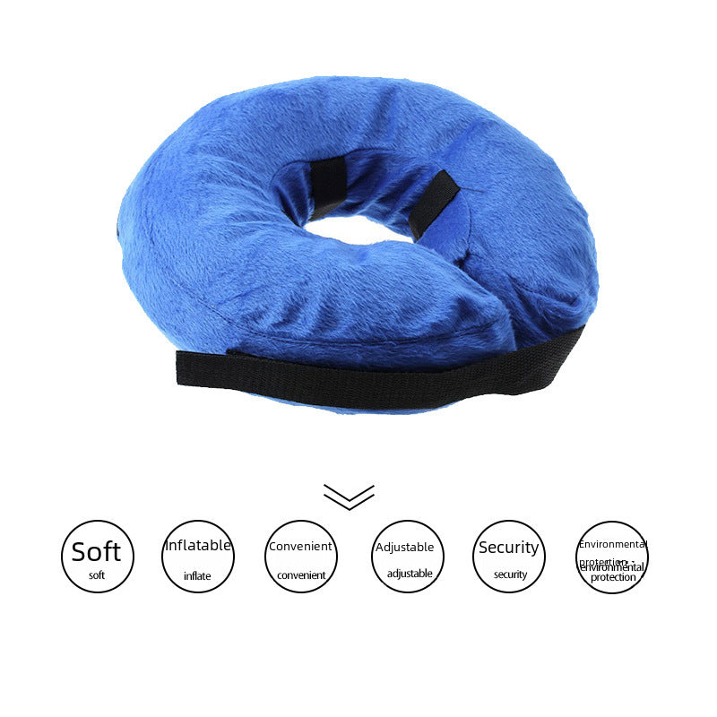 Collier Gonflable de Récupération pour Chien & Chat — Confortable & Anti-Léchage