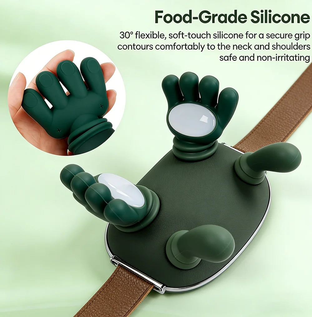 Hot Bionic Finger Neck Shoulder Massager Wireless Neck Cervical Trapezius Kneading Massage Shawl Brushless Motor Neck Masajeador