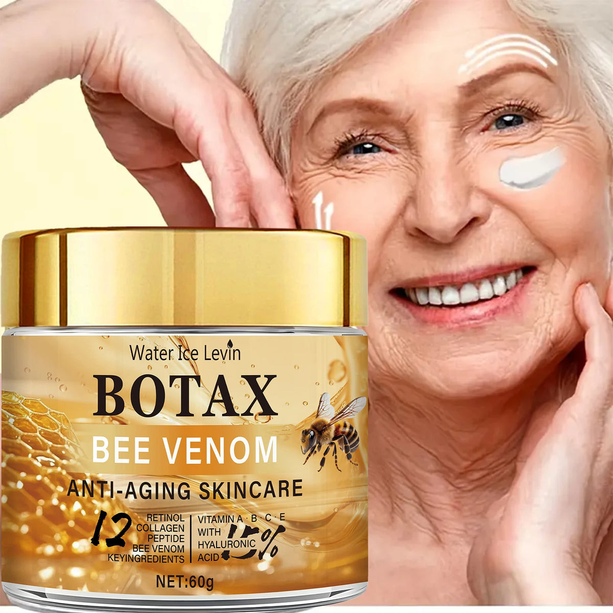 Face cream shown in a skincare routine